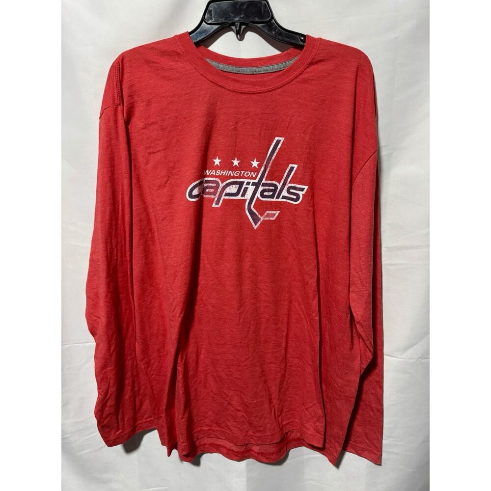 Fanatics NHL Washington Capitals Long Sleeve Tee Red Size 2XL